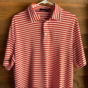 Ralph Lauren RLX Polo Striped Performance Short Sleeve Shirt